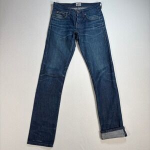 Naked & Famous Selvedge Skinny Guy Jeans Women's 28 (fits 29x33) Blue Japanese